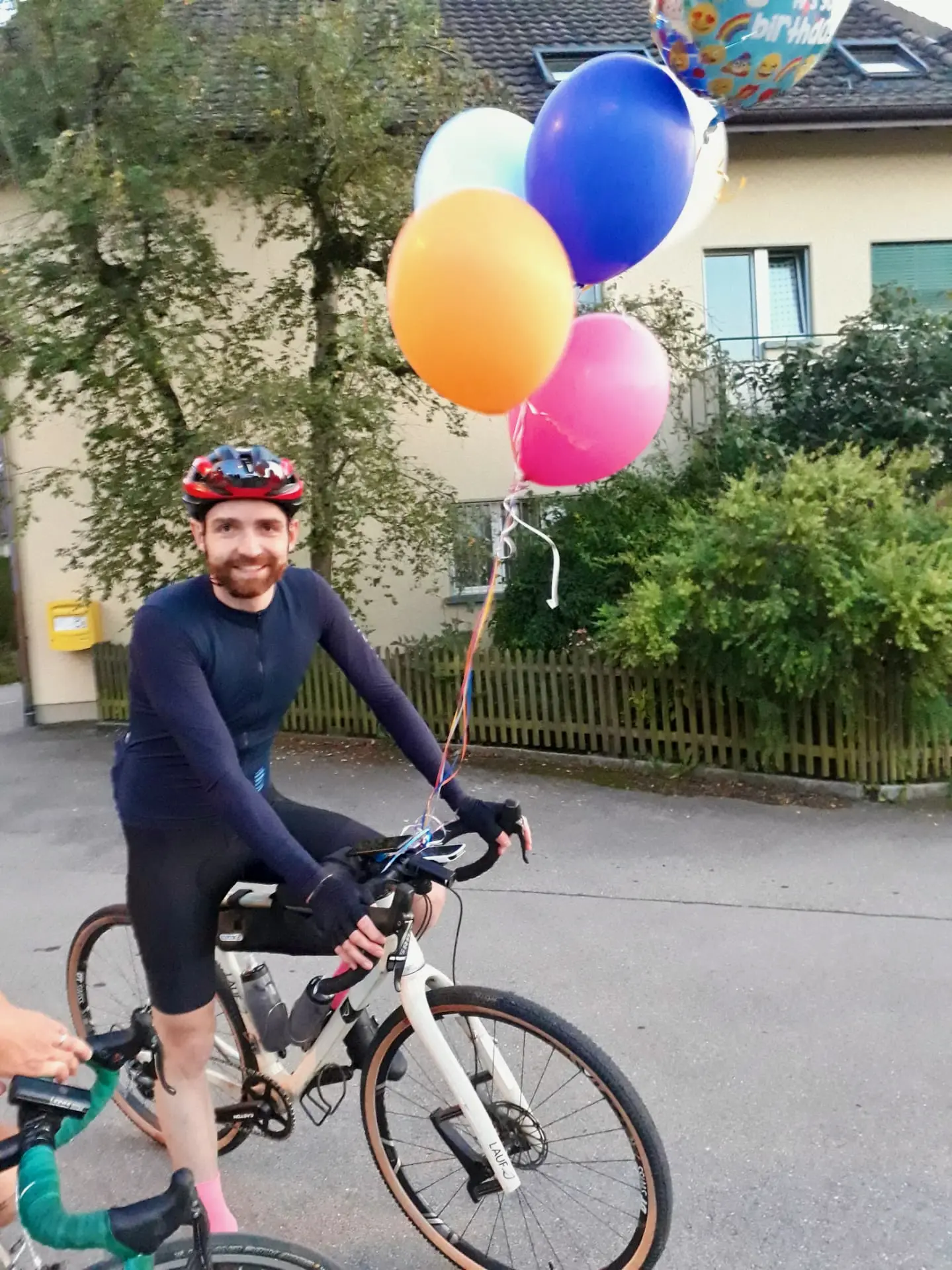 True Grit with balloons